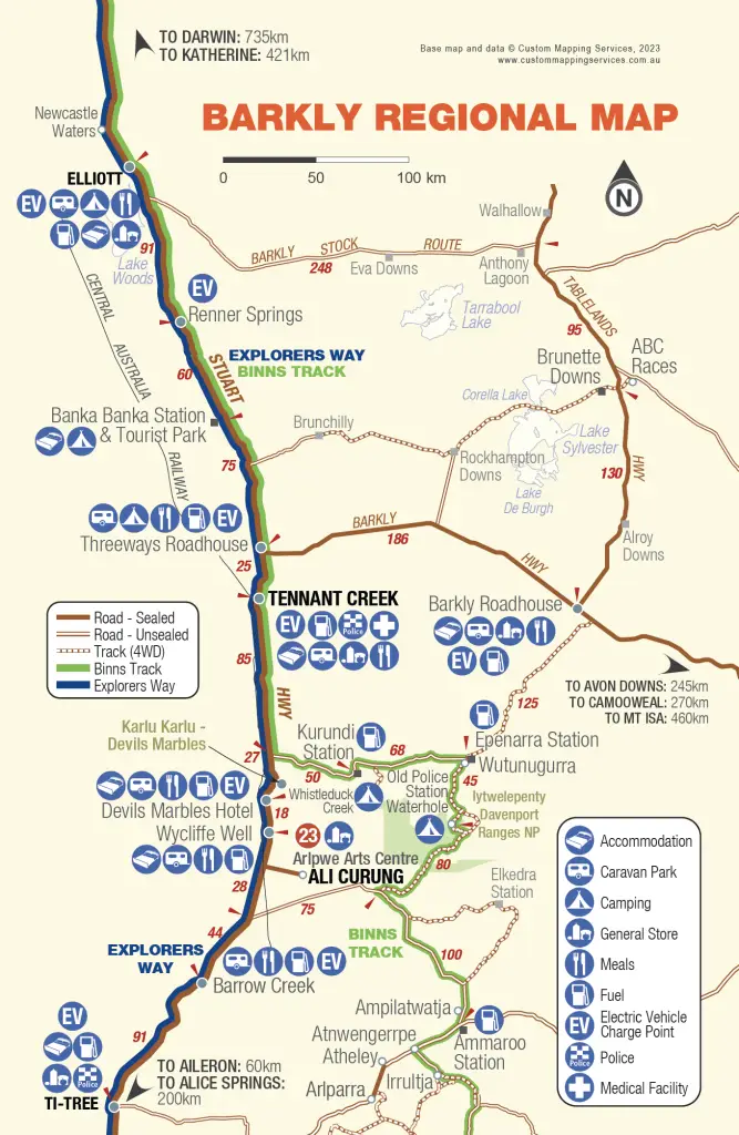 Barkly Region Map